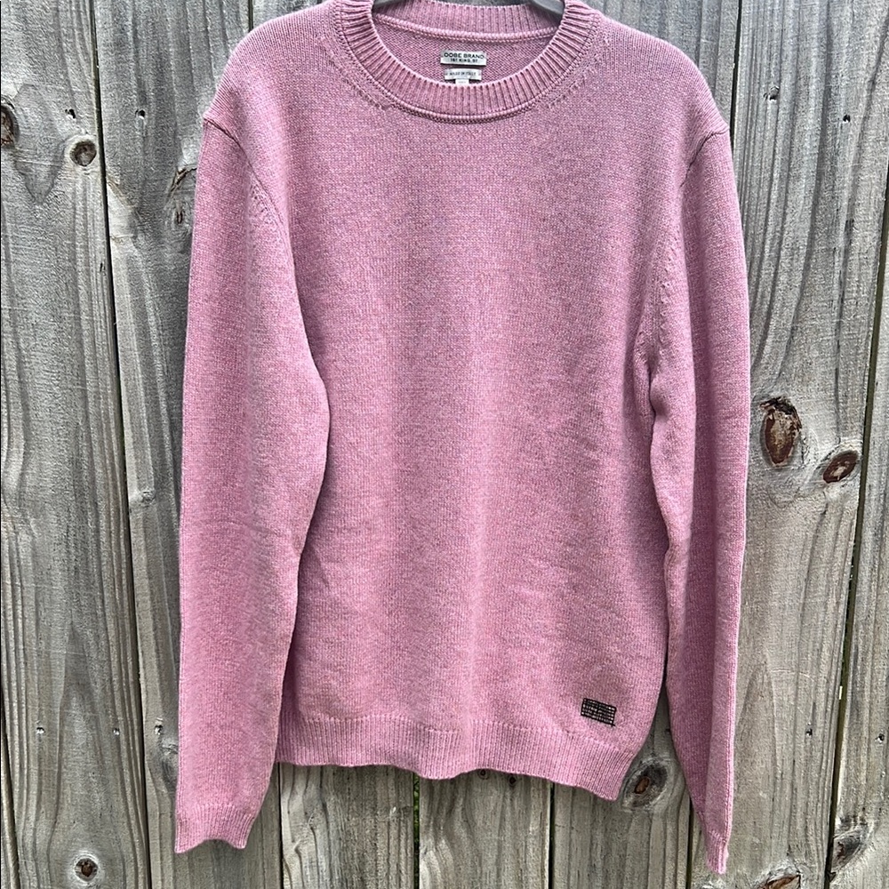OOBE BRAND Cashmere/Wool Pink Sweater Made in Italy Size Large NWOT